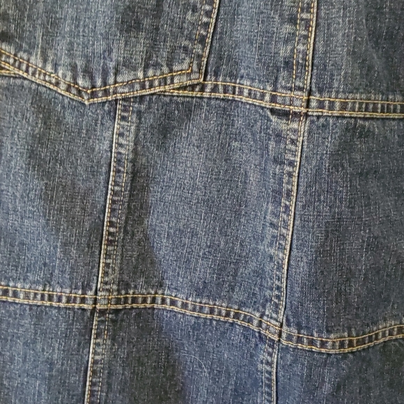 Frayed edge, A line denim skirt - Picture 7 of 9